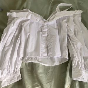 White Off the Shoulder Blouse